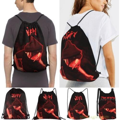 Dark Jeffy Men Purpose Drawstring Backpack Bags Women Outdoor Travel Backpacks Gym Training Swimming Fitness Bag