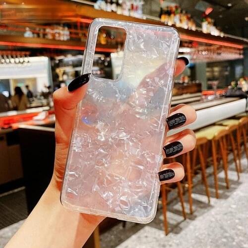 Silicone Glitter Dream Conch Shell Cell Phone Case For Huawei Honor V40 V30 Pro V20 V10 V9 30 20 10 9 Lite 8A 8X 7A 8X Play X10