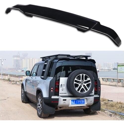 High Quality ABS GLOSSY BLACK REAR TAIL WING TRUNK LIP SPOILER FOR Land Rover Defender 2020 2021 2022