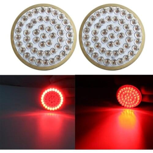 For Softail Dyna Sporter Rear turn signals Motorcycle 2" Bullet Style Rear 1157 LED Turn and Stop signal Lights