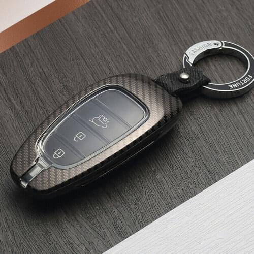 Protector Skin Cover for Hyundai Solaris Sonata Hybrid NEXO NX4 New Grand Santa fe Tucson 2021 2022 Keyless Entry Key FOB Holder