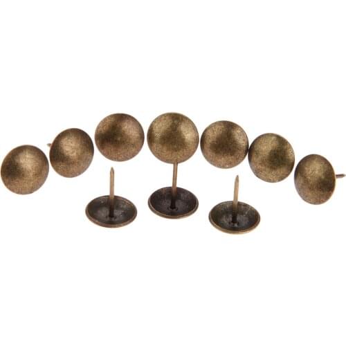 10Pcs 20*25mm Upholstery Nail Tachas Jewelry Gift Box Door Sofa Decorative Tack Stud Pushpin Furniture Nail Antique Bronze