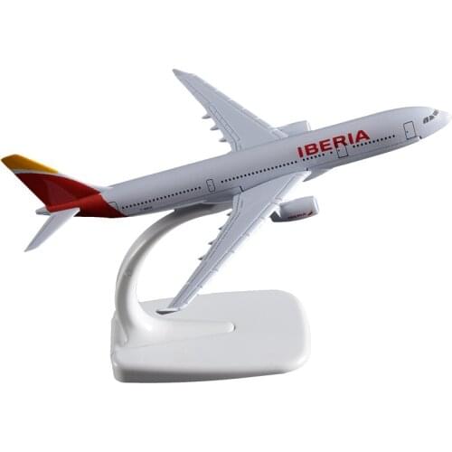 16CM Iberia Airways A330 Airlines Airplane Model with Base Alloy Aircraft Plane For Collectible Souvenir Show Gift Toy