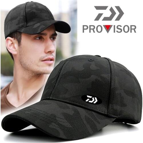 2020 DAIWA Mens Outdoor Fishing Hat Quick-drying Sun Hat Summer Mountaineering Breathable Camouflage Hat Sports Sun Hat