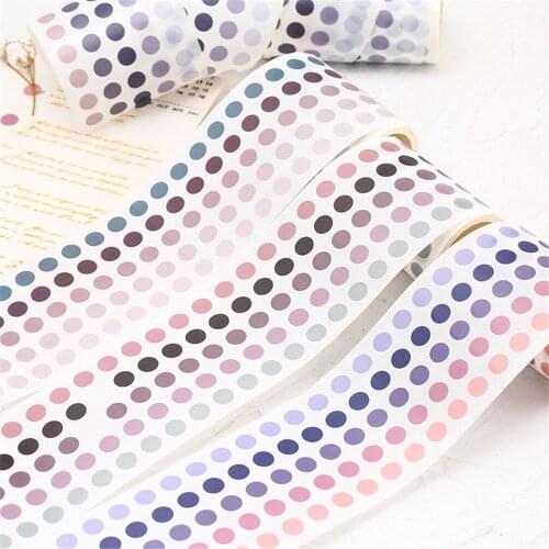 336pcs Colorful Dots Washi Tapes Book Page Marker Label Sticker DIY Scrapbooking Photo Album Decoration Kawaii Stationery