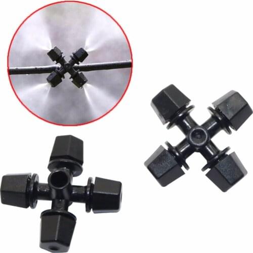 5 pcs Cross Fogger Misting Automatic Watering Sprayer Plant Misting Cross Plants Watering Kits garden accumulator sprayer