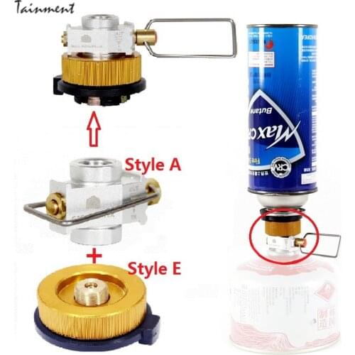 Camping Stove Refill Adapter Gas Saver Plus Gas Convertor Shifter Refill Flat Tank Conversion Adapter Camping Gas Adaptor Valve