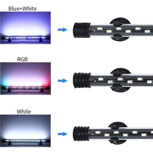 Aquarium Light Fish Tank Submersible Light Lamp Waterproof Underwater LED Plant Light Aquarium Lighting accessoir（white light