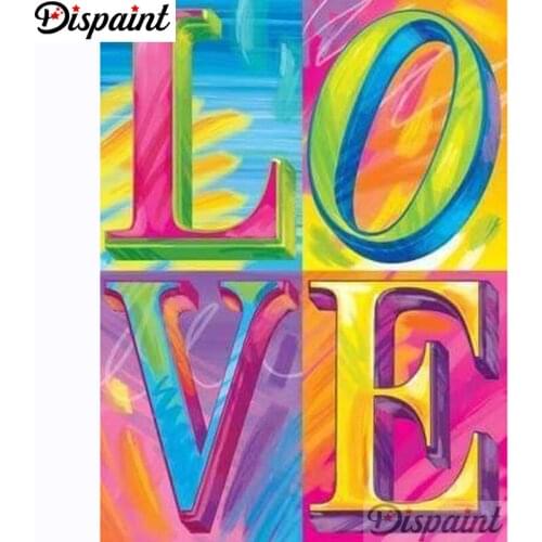 Dispaint Diamond Painting Cross Stitch "LOVE scenery" 5D DIY Diamond Embroidery Full Square/round Rhinestone Of Picture A20855