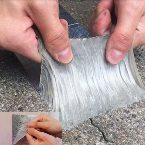 Aluminum Foil Butyl Rubber Tape Self Adhesive High temperature resistance Waterproof for Roof Pipe Repair Stop Leak Sticker