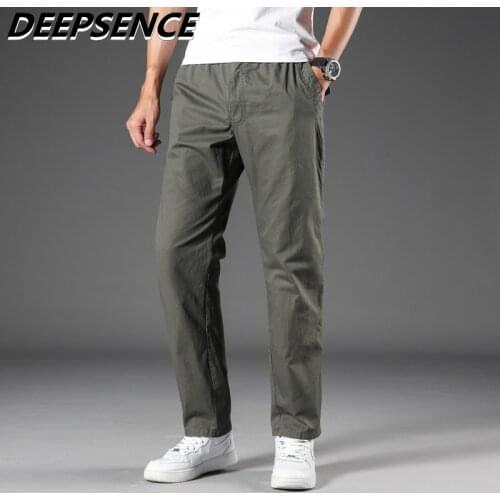 Men Casual Pants 2021 New Plus Fat Big Cargo Pants Thin Loose Extra Large Size Elastic Waist Fat Guy Pants Men Size Plus 6XL