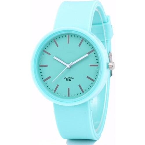 2020 new watch female trend candy color wrist watch Korean fashion simple jelly female quartz watch gift for women Reloj Mujer