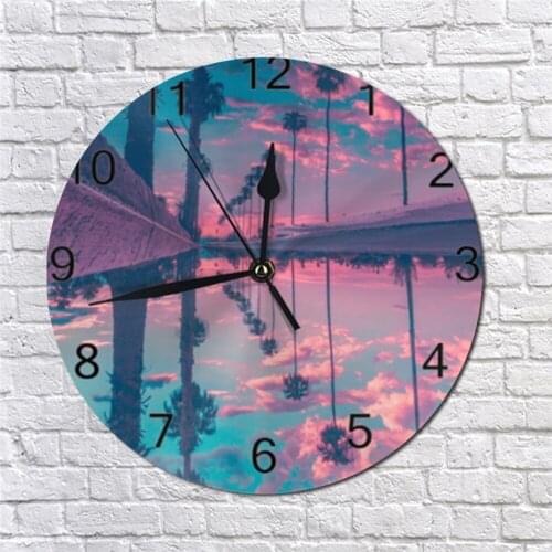 10inch Tree Wall Decor Clocks Numeral Digital Dial Mute Silent Fashion Digital Clocks Battery Operated Clocks Kitchen Decor