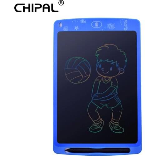 CHIPAL 10 Inch Colorful LCD Drawing Tablet Digital Graphic Writing Tablets Electronic Painting Pad Board + Touch Pen / Battery