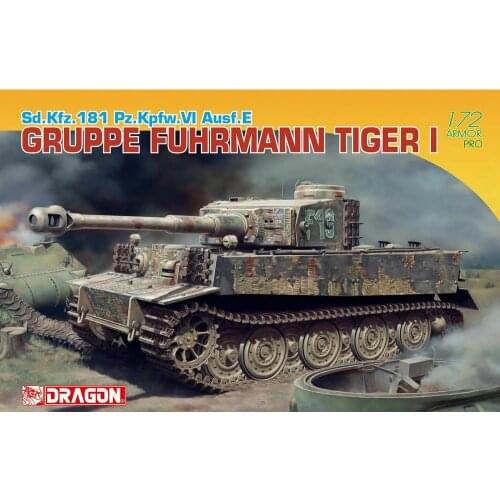 DRAGON 7368 1/72 Sd.Kfz.181 Pz.Kpfw.VI Ausf.E Gruppe Fuhrmann Tiger I - Scale Model Kit
