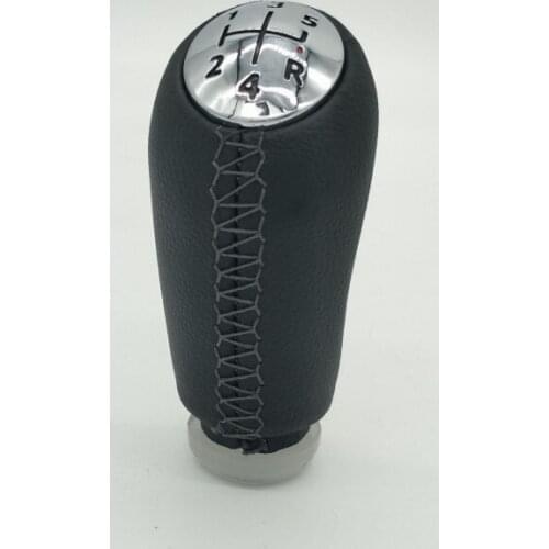 1 Pcs Leather 5 Speed Car Gear Shift Knob Head Stick for RENAULT Laguna Megane 2 Clio 3 2003-2009 Kangoo 2009