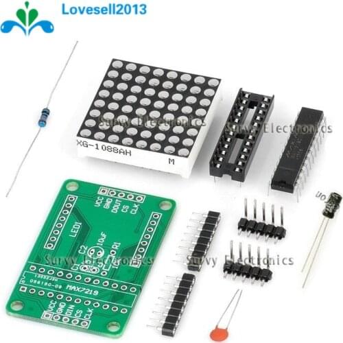 Red MAX7219 Dot matrix module MCU control Display module DIY Kit for Arduino