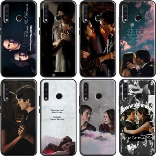 Damon Elena The Vampire Diaries Soft For Huawei Honor 7C 4C 6C 7A Pro 8 9 10 20 10X Lite 8A 9A 8S 7S 6X 9X 8X 10i Case