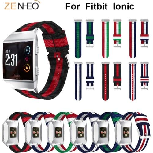 Nylon mens strap womens Bracelet For Fitbit Ionic watch band watches Straps replacement Watchband for Fitbit ionic Wristband