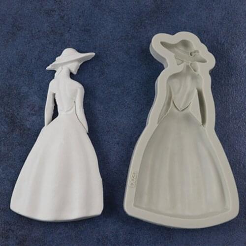 A New Summer Girl Fondant Chocolate Mold With Silicone Molds DIY Cake Baking And Decorating Tools A1651