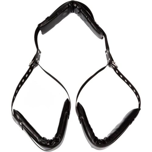 New large adjustable PU Leather inner sponge belt Body leg bondage restraint BDSM Exotic Accessories Tool harness Slave sex toy