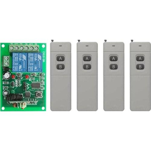 3000m Long Range Remote Control Switch DC12V 2CH 10A Relay Switch Transmitter&Receiver lamp/ window/Garage Doors