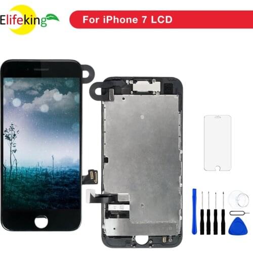 1PCS AAA Grade Full LCD Screen Display For iPhone 7 7 Plus Complete LCD Touch Screen Digitizer with Small Camera +Free Gifts