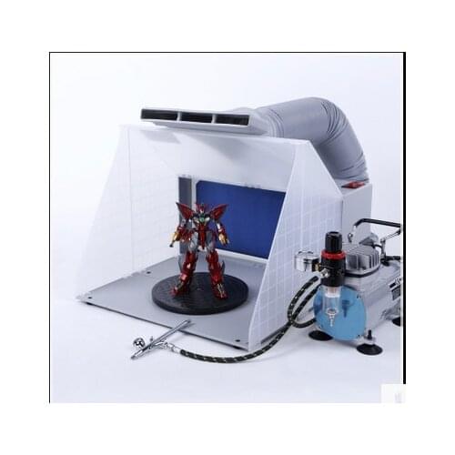 Portable Hobby Airbrush Paint Spray Booth Kit Exhaust Filter Extractor Set Model Crafts Figurines High quality NE