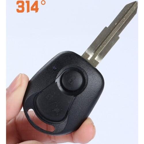 Two-button Straight Car Remote Control Key Replacement Case Shell Suit For Ssangyong Actyon/rexton/kyron Replacement Shell