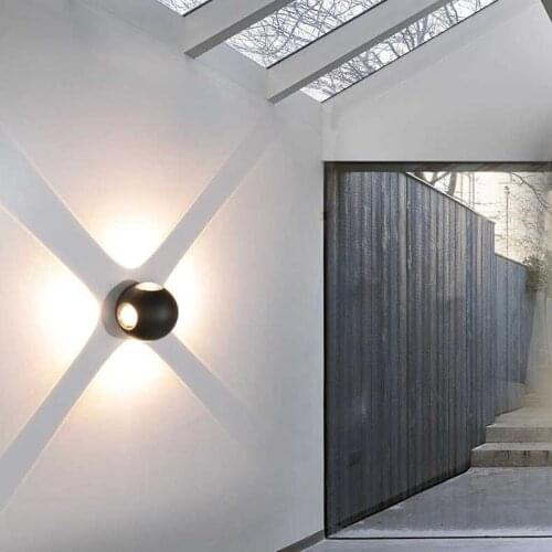 LED Round Wall Lamp Nordic ModernMinimalist PersonalityCreative Wall Lamp Living Room Bedroom Corridor Exterior Wall Garden Lamp