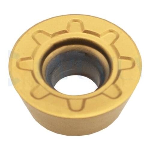 10Pcs RDMW1204MOT-PM LF6028 CNC Lathe Round Shape Turning Tools Carbide Inserts Milling Cut Steel Machining High Quality Durable