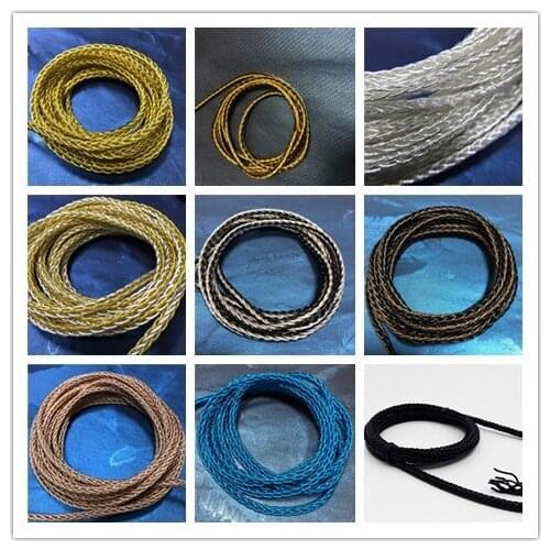 10meters diy earphone wire 7N single crystal copper silver plated cable 8 share