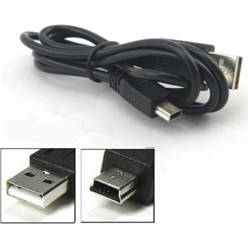 1000pcs/lot 80cm mini usb Mini 5 Pin B Data Charger Charging Cable Cord Adapter Mini USB Adapter for MP3 MP4 Player