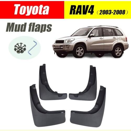 Mud flaps For Toyota RAV4 mudguards fenders 2003-2008 RAV4 Mud flaps splash guard car accessories auto styline Front Rear 4 PCS