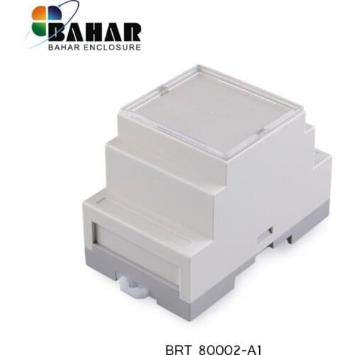 4PCS/lot PLC BOX pcb design outlet box din rail plastic enclosure Desktop shell abs plastic project case 87*60*53mm