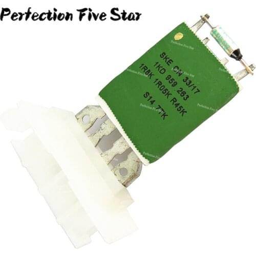 1KD959263 Car A/C Heater Fan Blower Motor Resistor For A3 S3 VW Golf 5 6 Jetta EOS TIGUAN SEAT 1J0 819 022 1KD 959 263