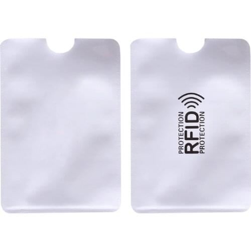 Business Credit Card Holder RFID Blocking Sleeve Protector Shield Holder Case LX9F