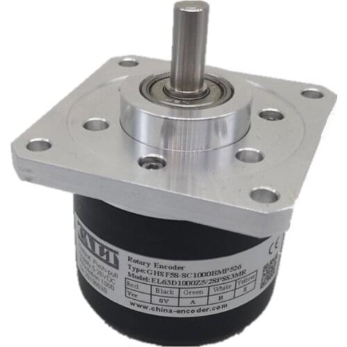 CALT Square frange 15mm shaft 5v line driver incremental encoder GHSF58-15C1024BML replace for ZSP6.215-007CW-1024BZ3/05L