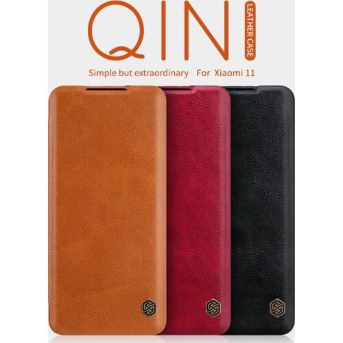 For Xiaomi mi 11 Case NILLKIN Wallet Leather Flip Cases For Xiaomi mi 11 Leather Case With credit card slot For Xiaomi mi 11