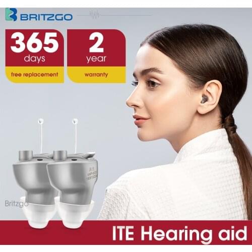 More Glory Digital Noise Reduction Hearing Aid Deaf Hearing Aid, Mini Wireless In Ear Invisible Sound Amplifier 80 Hours Battery
