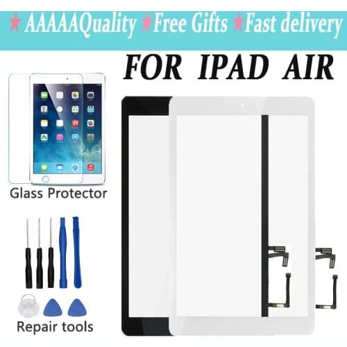New For iPad Air 1 iPad 5 LCD Outer Touch Screen Digitizer Front Glass Display Touch Panel Replacement A1474 A1475 A1476 + Tools