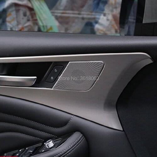 For Great Wall Haval F7 F7x 2019 2020 Stainless Steel Front Inner Door Bowl Sound Speaker Panel Air Outlet Trims Car Accessories