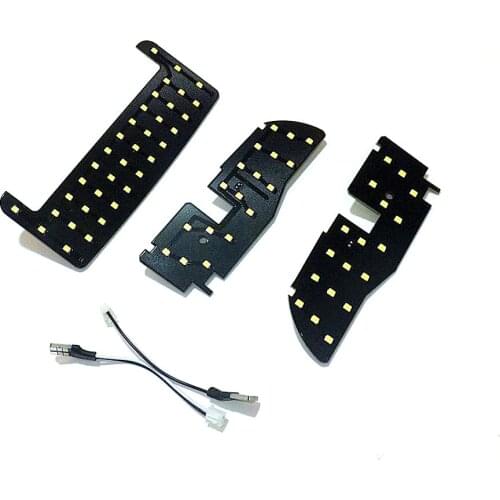July King LED Car Interior Reading Lights Case For Toyota Prius 30 Series, 3pcs/set, 72LEDs 2835SMD 6000K LED Decorative Lights