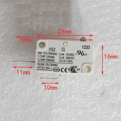 16A Micro Switch Contact Switch for Haier Automatic Washing Machine Parts