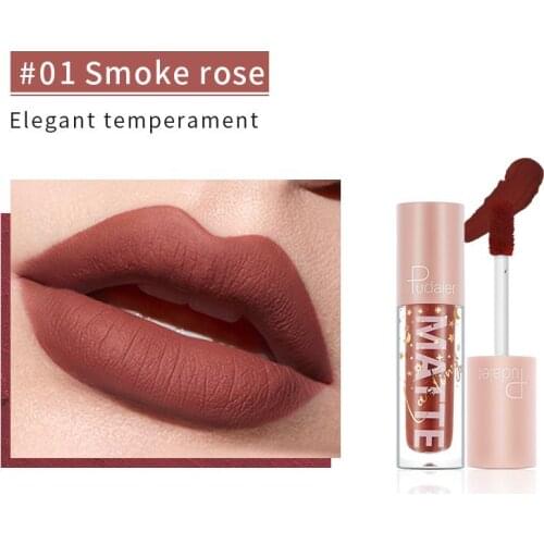 Matte Liquid Lipstick Makeup Rich Color Lip Gloss Waterproof Sweatproof Not Stick The Cup Long Lasting Lip Glaze Makeup TSLM2