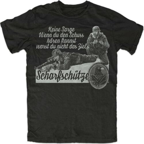 Sniper 1 Premium Men T-Shirt Sniper Camouflage K98 Army Short Casual 100% COTTON O-Neck Harajuku Shirts