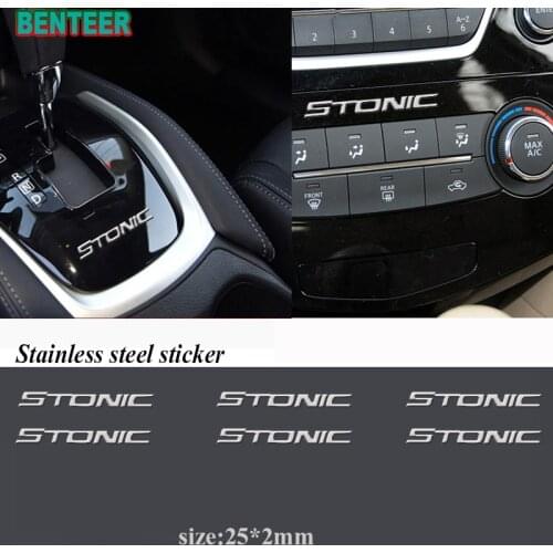 2pcs 5pcs 10pcs Stainless Steel Car Body StickerFor Kia Stonic