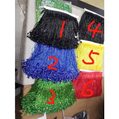 Beaded Fringe Ribbon Trim Fringe Tassel Lace Trim YG-393 for Clothing Decoration