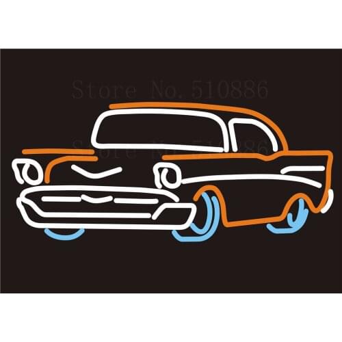 Custom Signage NEON SIGNS Deep Car Rent Real GLASS Tube BAR PUB Signboard Display Decorate Store Shop Light Sign 17*14"