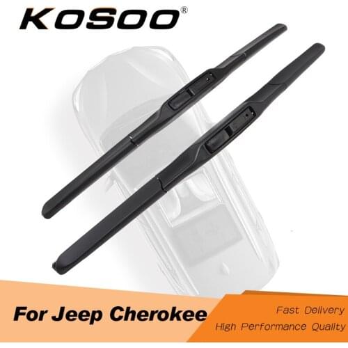 KOSOO For Jeep Cherokee 2001 2002 2003 2004 2005 2006 2007 2008 2014 2015 2016 2017 2018 Car Wiper Blade Clean The Windshield